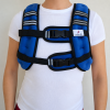Chaleco azul frontal